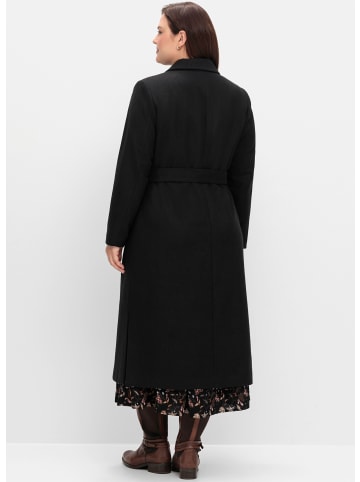sheego Mantel in schwarz