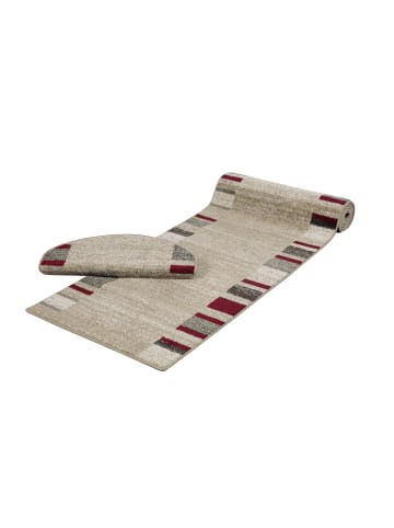Peyer-Syntex 1 Teppich Amber 149 Bordüre beige-rot 200/290 cm in beige rot