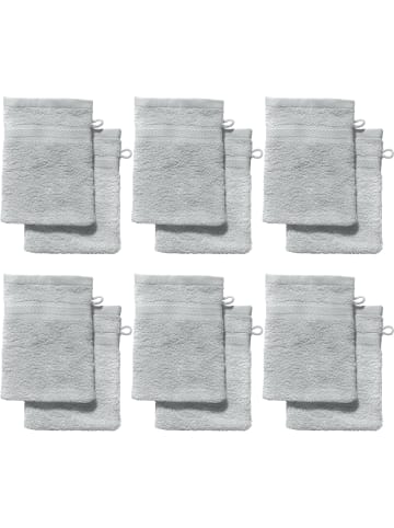 REDBEST Frottier Waschhandschuh 12er-Pack Chicago in silber