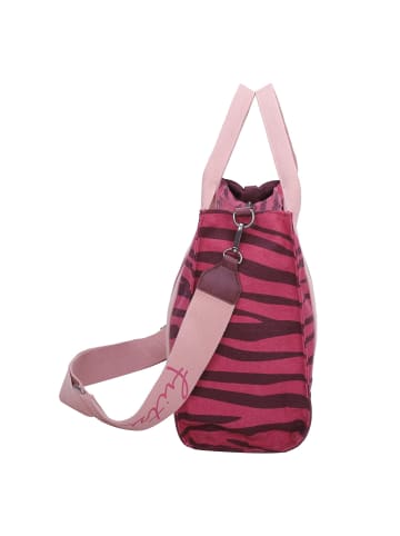 Fritzi aus Preußen Canvas Handtasche 40 cm in zebra pink