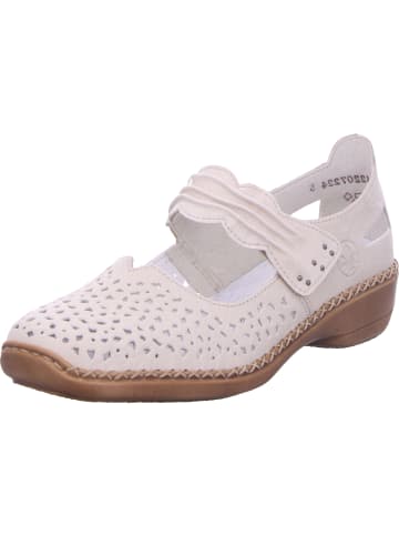 rieker Slipper in offwhite/crema
