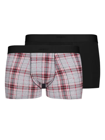 Skiny 2er Pack Trunks Cotton Multipack in Mehrfarbig