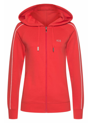 H.I.S Kapuzensweatjacke in rot