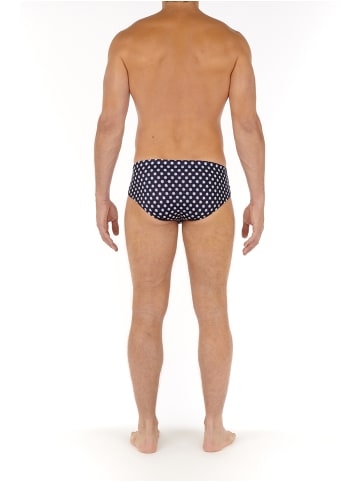 HOM Swim Mini Briefs Gordes in navy print