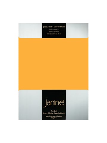 Janine Spannbettlaken Jersey Elastic in sonnengelb