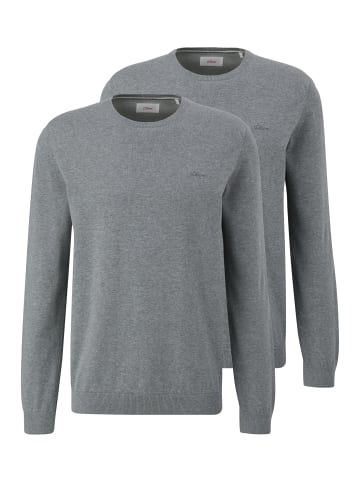 S. Oliver Pullover Basic in Hellgrau