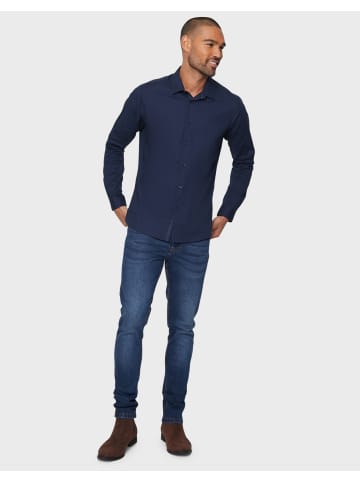 Threadbare Langarmhemd THB LUXE Olly in Navy