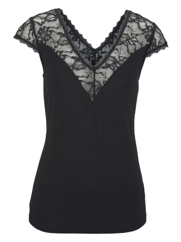 Melrose Spitzenshirt in schwarz
