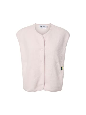 Pieces Weste in Pink Marshmallow