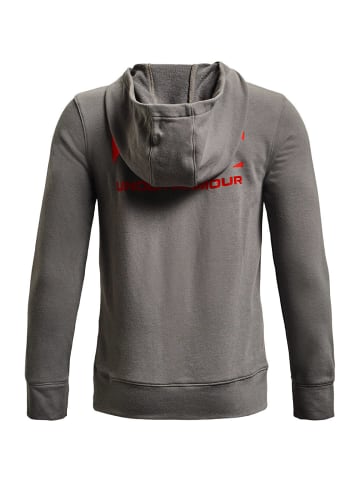 Under Armour HOODIE RIVAL TERRY FULL ZIP in Grau