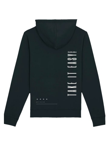 F4NT4STIC Unisex Hoodie Take It Easy Text in schwarz