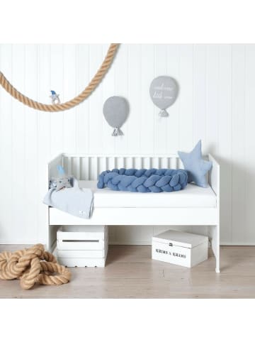 nordic coast company Bettschlange geflochten, waschbar, feste Enden, extra breit Jersey