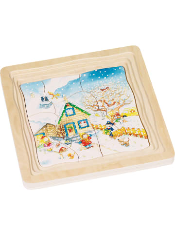 Goki Schichtenpuzzle Jahreszeiten - ab 3 Jahren