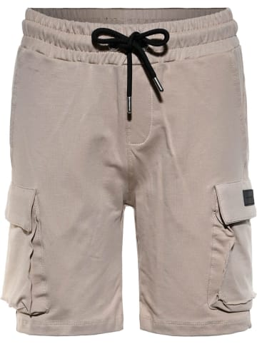 Blue Effect Cargo Sweat-Shorts in Taupe