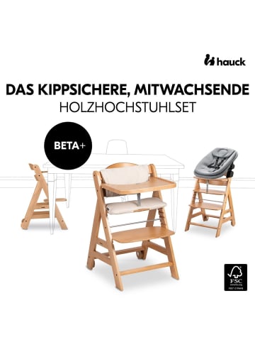 Hauck Beta Plus Natural 5-tlg. Newbornset in braun,grau