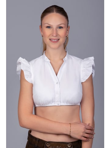 Edelnice Dirndlbluse in weiß