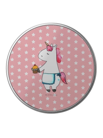 Mr. & Mrs. Panda Aufbewahrungsbox Einhorn Muffin ohne Spruch in Rot Pastell