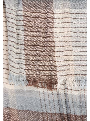 Camel Active Multicolour Webschal aus Baumwoll-Twill in Erdbraun