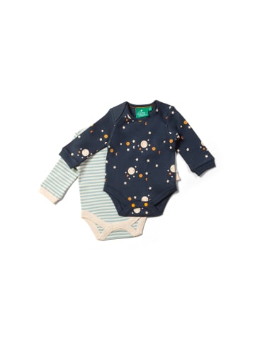 Little Green Radicals Baby Bodysuit Set in Blau
