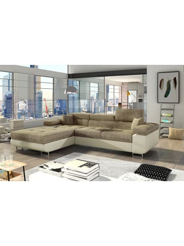 MF Design Amanda Recamiere Links in Beige -  (L) 203 x (B) 289 x (H) 85 cm