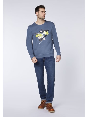 Oklahoma Premium Denim Sweatshirt in Blau