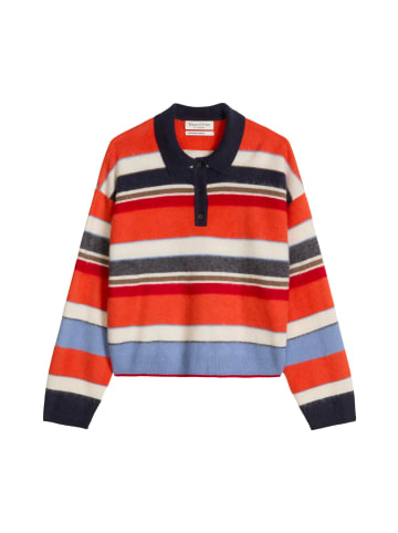 Marc O'Polo Polo-Strickpullover loose in Medium Orange