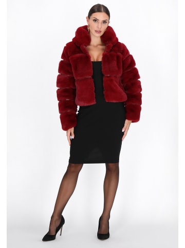 faina Women Jacket in wine red