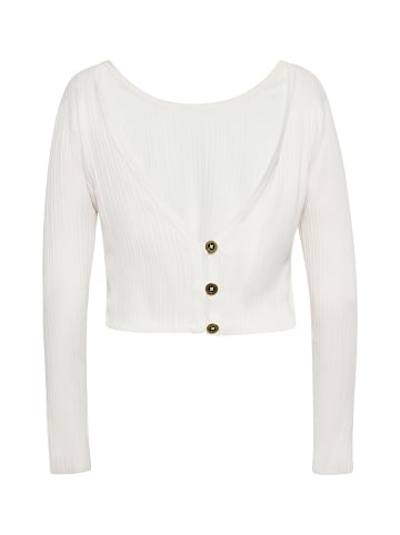 NAEMI Damen Bluse in WOLLWEISS