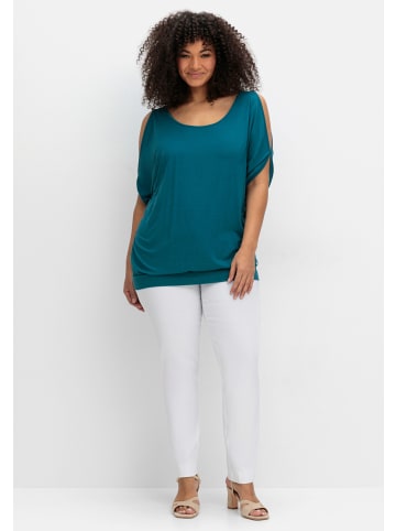 sheego T-Shirt in dunkelpetrol