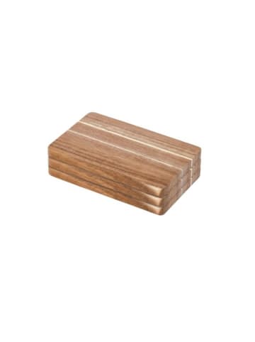 axentia 3er Set Schneidebrett aus Akazienholz - 22 x 1,5 x 14 cm in Braun