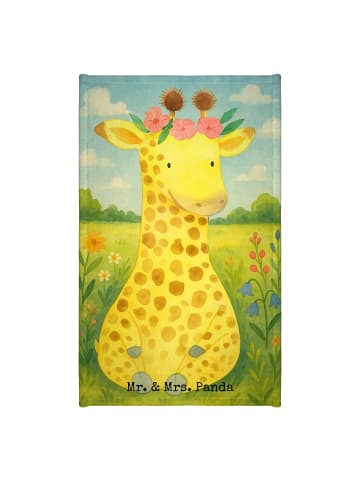 Mr. & Mrs. Panda Gästehandtuch Giraffe Blumenkranz Design ohne S... in Weiß
