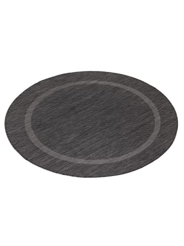 Melius Vivere Outdoor Teppich RELAX Schwarz Rund