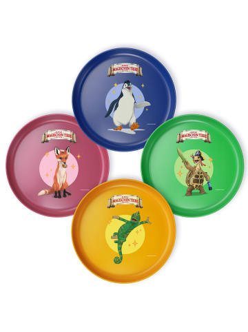 AWAVE Die Schule der Magischen Tiere Teller Set | 4tlg. | rPET in Bunt