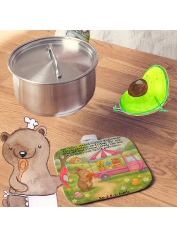 Mr. & Mrs. Panda Potholder Osterhase Blumenwagen Design mit Spruch in Weiß
