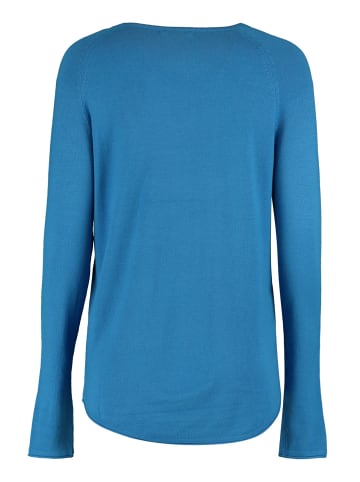 Hailys Dünner Pullover Rundhals Langarm Basic Shirt Ma44rin in Blau