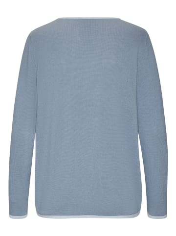 Vivance V-Ausschnitt-Pullover in blau-hellblau