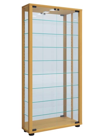 ebuy24 Vitrinenschrank LumoMaxi 11 Buche 59 x 18 cm