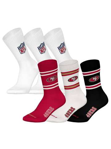 NFL Socken 6er Pack in San Francisco 49ers 2/Weiß