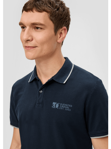 s.Oliver Polo-Shirt kurzarm in Blau