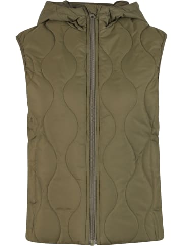 Urban Classics Urban Classics Ladies Super Light Puffer Vest in olive