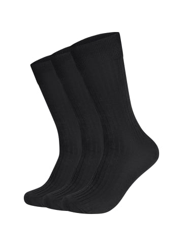 camano Socken comfort fine rib 3er Pack comfort in anthracite melange