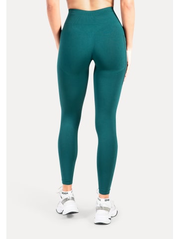SMILODOX Leggings Adrielle Pocket Seamless in Dunkelgrün
