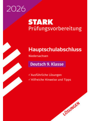 Stark Buch - STARK Lösungen zu Deutsch 9. Klasse - Hauptschulabschluss 2026 Nied