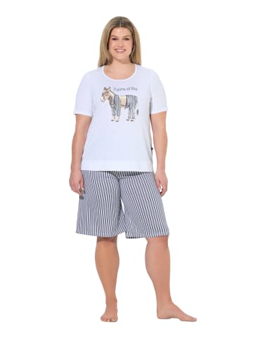 Ulla Popken Pyjama in bleigrau