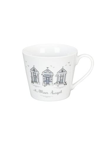 Krasilnikoff Happy Cup Tasse aus Meer Auszeit in weiss