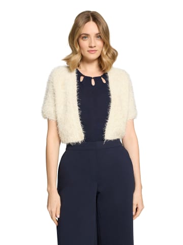 Vera Mont Sommer-Strickjacke mit Effektgarn in Pearled Ivory