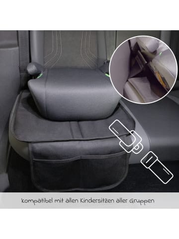 Zamboo Autositz-Schutzunterlage mit Netztasche - in black
