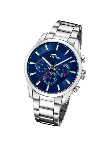 Lotus Chronograph-Armbanduhr Lotus Classic silber groß (ca. 42mm)