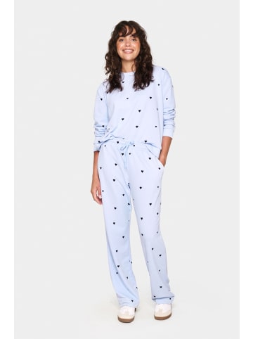 SAINT TROPEZ Casual Hose DagnaSZ Gerade Passform in Heather NightSky Harts