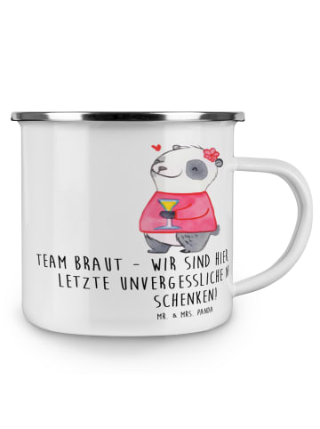Mr. & Mrs. Panda Becher Junggesellinnenabschied Team Braut mit S... in Weiß